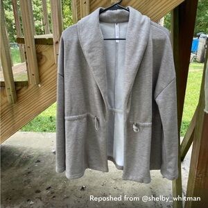 Fabletics Cream Women's Cardigan Sweater